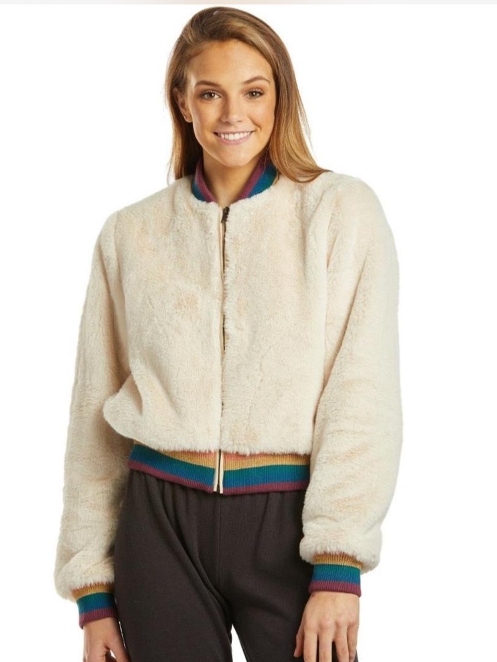 Spiritual Gangster SG Furry Bomber Jacket